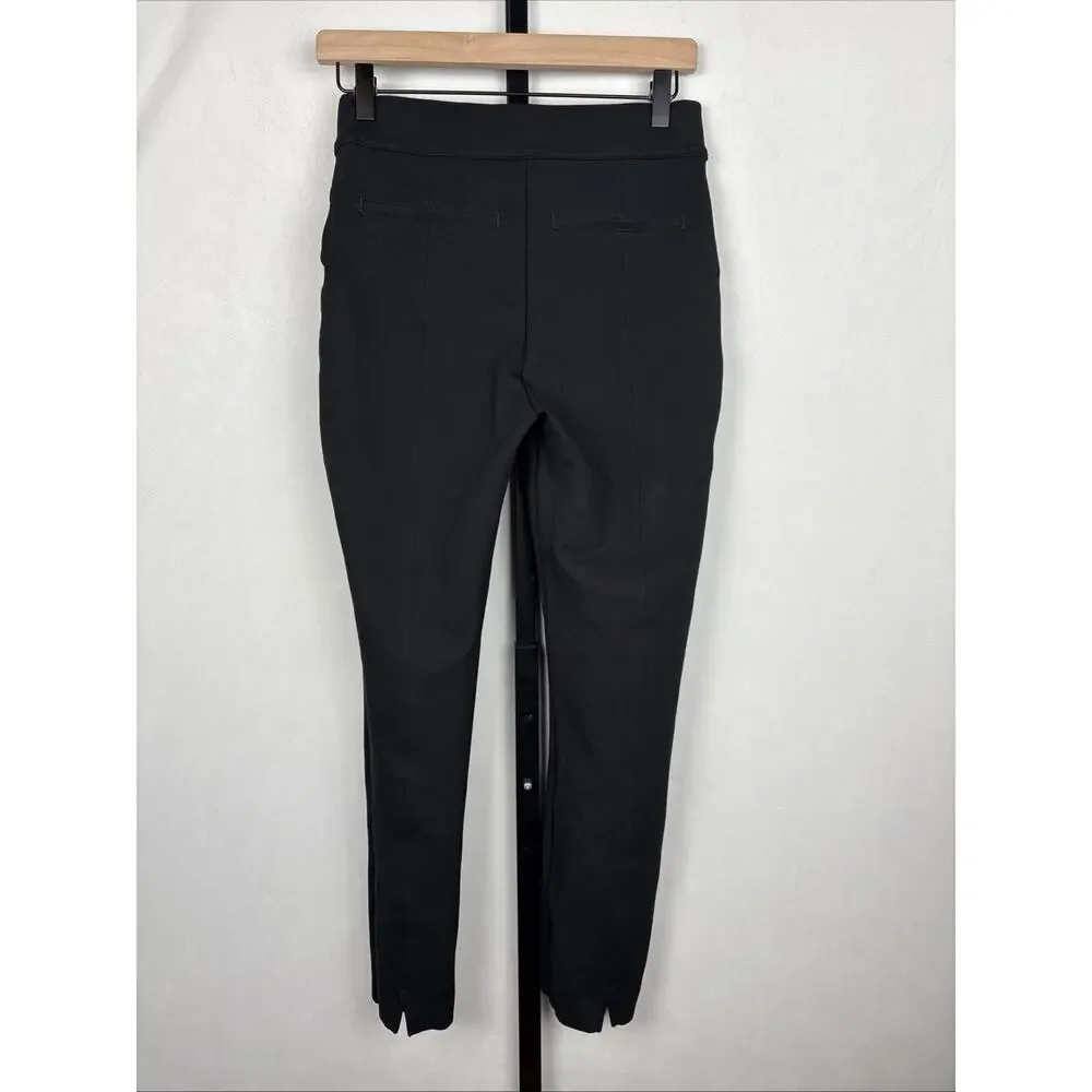 Spanx The Perfect Pant Ankle Sz Small Tall Back Seam Black Ponte Pull On Stretch - Picture 6 of 11